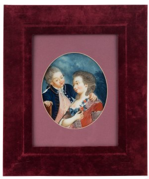 MN - French school (18th century), Court couple