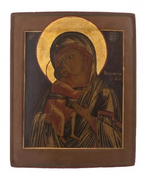 Icona - Nostra Signora di Fyodorovsk, Russia prima metà del XIX secolo.