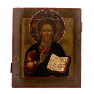 Icône - Christ Pantocrator, Russie, début du XIXe siècle.