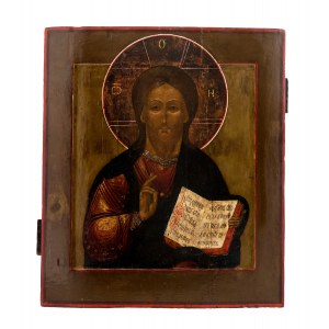 Ikona - Chrystus Pantokrator, Rosja, pocz. XIX w.