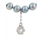 Pearl necklace with diamond, contemporary