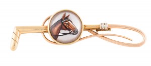Brooch with an image of a horse, mid-20th century.