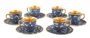 Set of 6 coffee cups, Wawel, l. 1970s.