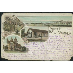 POOLGA - POLONGA, Vue de la Biruta, la Plage, Casino, Villa de la Comtesse Sophie T., letter col., ca. 1900, damaged corners,