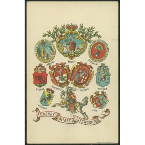 HERBS OF LITHUANIAN CITIES, Vilnius, Zyzmory, Braslaw, Kaunas, Bialystok, Grodno, Vitebsk, Kiejdany, Lida,