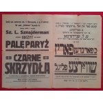 Kielce.Dwujęzyczny afisz zapraszający na odczyt na temat Palę Paryż, w sali Orfeum Rynek 6 (zapewne w Kielcach) 5.11. [1929] o godz.8 wiecz. RRR(!)