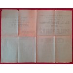 Kielce.Dwujęzyczny afisz zapraszający na odczyt na temat Palę Paryż, w sali Orfeum Rynek 6 (zapewne w Kielcach) 5.11. [1929] o godz.8 wiecz. RRR(!)