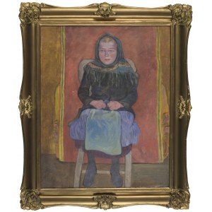 Jan REMBOWSKI, PORTRET DZIEWICZNKA W CHUŚCIE NA HEHEHEHEAD
