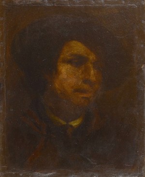 Aleksander KOTSIS ?, PORTRET OF A YOUNG MAN IN A CAPELINE