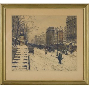 Tavik František SIMON, BOULEVARD SAINT MARTIN ZIMĄ, 1914 R. (ED. 1919)