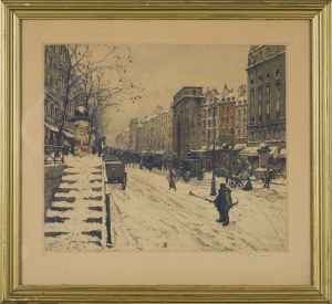 Tavik František SIMON, BOULEVARD SAINT MARTIN ZIMĄ, 1914 R. (ED. 1919)