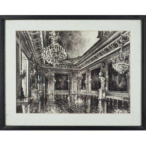 Jan KULIKOWSKI, RYCERS' ROOM, from the portfolio of the Royal Castle in Warsaw