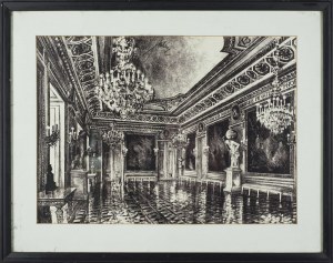 Jan KULIKOWSKI, RYCERS' ROOM, from the portfolio of the Royal Castle in Warsaw