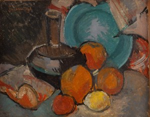 Natan (Nathan) Grunsweigh (Grunsweig) (1880 Krakov - 1956 Paríž), Zátišie s ovocím