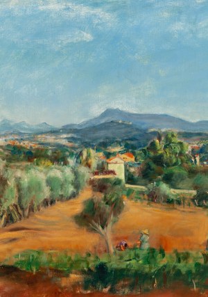Henryk Hayden (1883 Varsavia - 1970 Parigi), Paesaggio provenzale, 1930