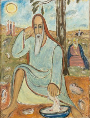 David Kirszenbaum (1900 Staszów - 1954 Paříž), Prorok (recto) / Žena (verso), 1950
