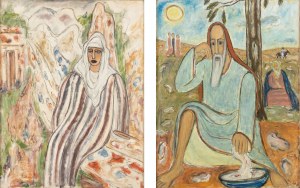 David Kirszenbaum (1900 Staszow - 1954 Paris), Prophet (recto) / Woman (verso), 1950