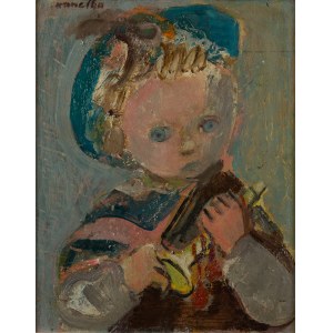 Rajmund Kanelba (Kanelbaum) (1897 Warsaw - 1960 London), Boy with a trumpet, 1948