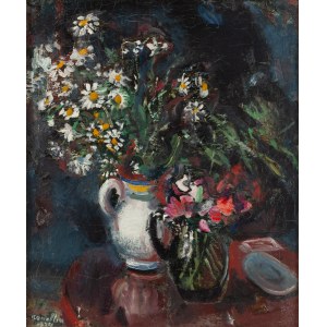 Rajmund Kanelba (Kanelbaum) (1897 Warsaw - 1960 London), Still life with flowers in a vase, 1934