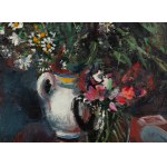 Rajmund Kanelba (Kanelbaum) (1897 Warsaw - 1960 London), Still life with flowers in a vase, 1934