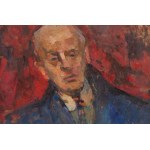 Zygmunt Schreter (1886 Łódź - 1977 Paryż), Portret mężczyzny (Autoportret?) (recto) / Wnętrze z krzesłem (verso)
