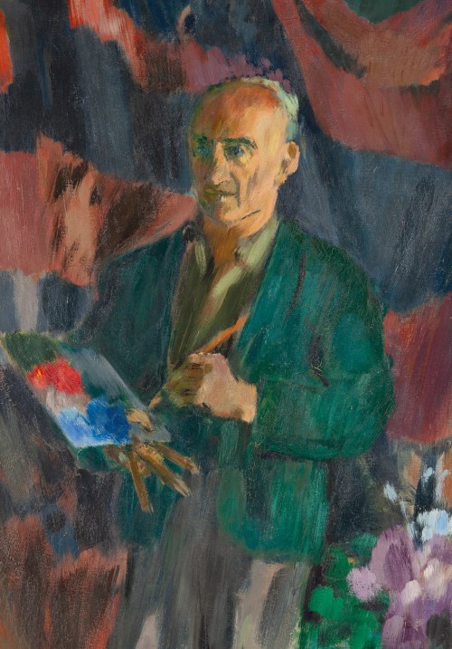 Jan Wacław Zawadowski (1891 Skobełka na Wołyniu - 1982 Aix en Provence), Autoportret z paletą