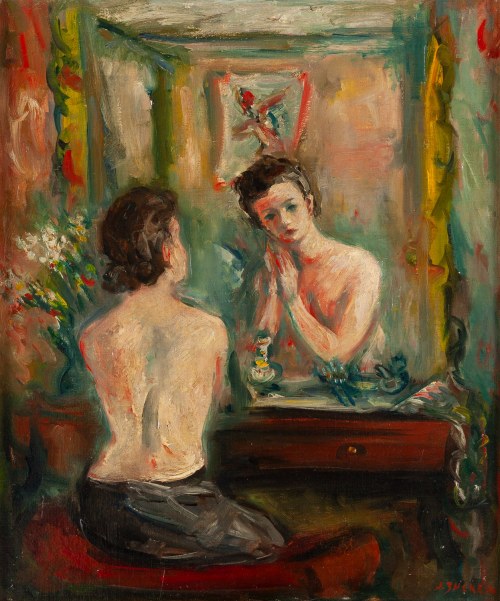 Jakub Zucker (1900 Radom - 1981 Nowy Jork), Akt przed lustrem