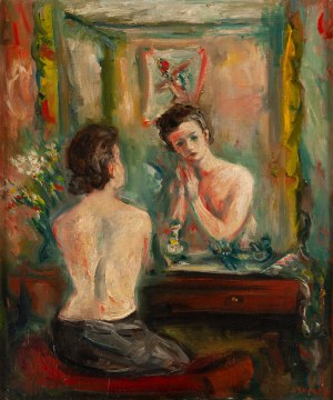Jakub Zucker (1900 Radom - 1981 New York), Nudo davanti allo specchio
