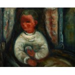 Jakub Zucker (1900 Radom - 1981 New York), Boy in a baby carriage, 1920s-1930s.