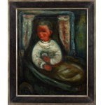 Jakub Zucker (1900 Radom - 1981 New York), Boy in a baby carriage, 1920s-1930s.