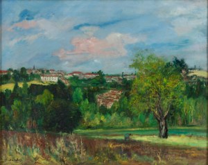 Isaac Antcher (1899 - 1992), Paesaggio con salmeria
