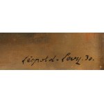 Leopold Levy (1882 Paryż - 1966), Martwa natura z czerwonym dzbankiem i rybą, 1930