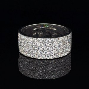RING IN WHITE GOLD 7,210 GR WITH DIAMONDS - DJ31203