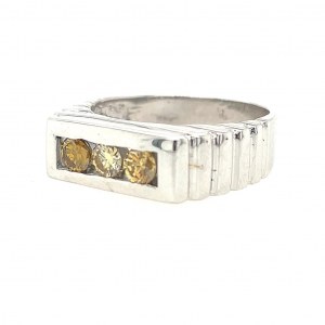 RING IN WHITE GOLD 5.83 GR WITH DIAMONDS - RNG30103