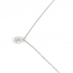 NECKLACE IN WHITE GOLD 1.88 GR WITH DIAMONDS - A2727
