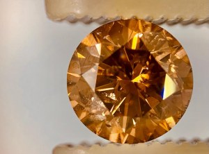 DIAMOND 2.02 CT FANCY BROWN ORANGE UNIFORM - 929-7