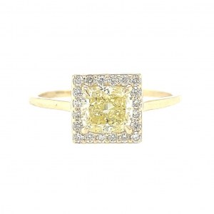 14K YELLOW GOLD RING 1.58 GR WITH DIAMONDS - RNG21207