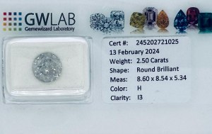 DIAMOND 2.5 CT H - I3- C40206-12
