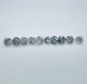 10 DIAMONDS 5.46 CARATS MIX COLORS - I2-3 - C31113-26-1