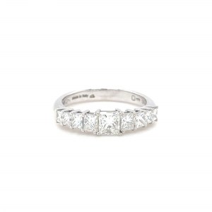 RING IN 18K WHITE GOLD 3.89 GR WITH PRINCESS CUT DIAMONDS - JG4041834,