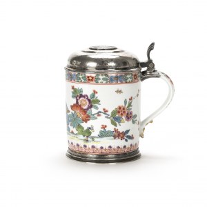 Meissen roller jug with chinoiserie decoration