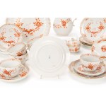 Meissen coffee service 'Indian painting in coral red'