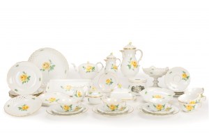 Meissen coffee and tea service 'Yellow Rose'