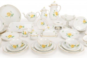 Meissen coffee and tea service 'Yellow Rose'