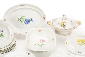 Meissen Service de table 'Fleur colorée