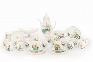 Meissen Kaffeeservice 'Orchidee und Wasserpflanzen'