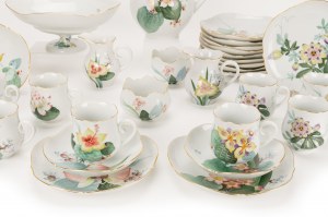 Meissen Kaffeeservice 'Orchidee und Wasserpflanzen'