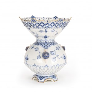 Royal Copenhagen grand vase 'Musselmalet' avec escargots