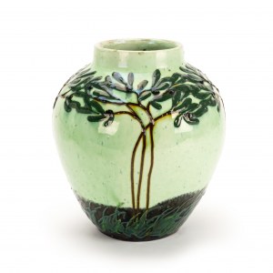 Max Laeuger (1864-1952) Vaso con albero di ulivo