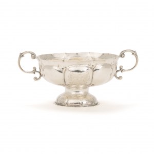 Baroque silver brandy dish